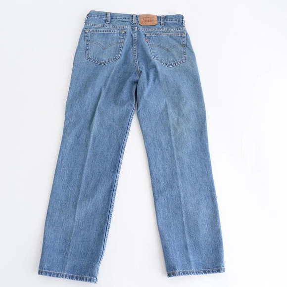 Vintage Levi's 516 Slim Fit Straight Leg made in Canada Blue Denim Jeans Sz36x30 - Picture 4 of 12